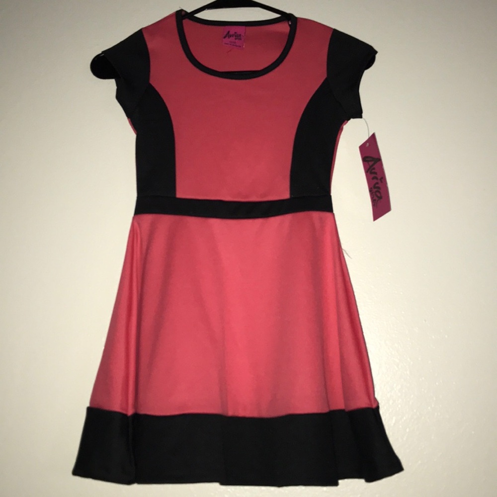 Hot Pink and Black Dress
